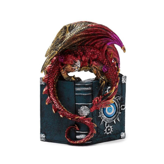 Decorațiune Carte & Dragon "Enchanted Nightmare All Seeing Book"