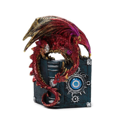 Decorațiune Carte & Dragon "Enchanted Nightmare All Seeing Book"