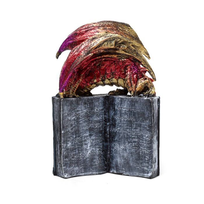 Decorațiune Carte & Dragon "Enchanted Nightmare All Seeing Book"