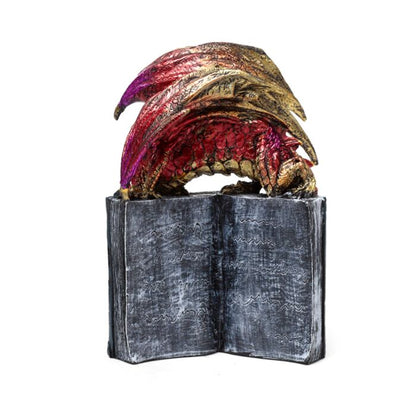 Decorațiune Carte & Dragon "Enchanted Nightmare All Seeing Book"