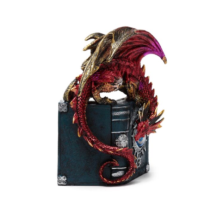 Decorațiune Carte & Dragon "Enchanted Nightmare All Seeing Book"