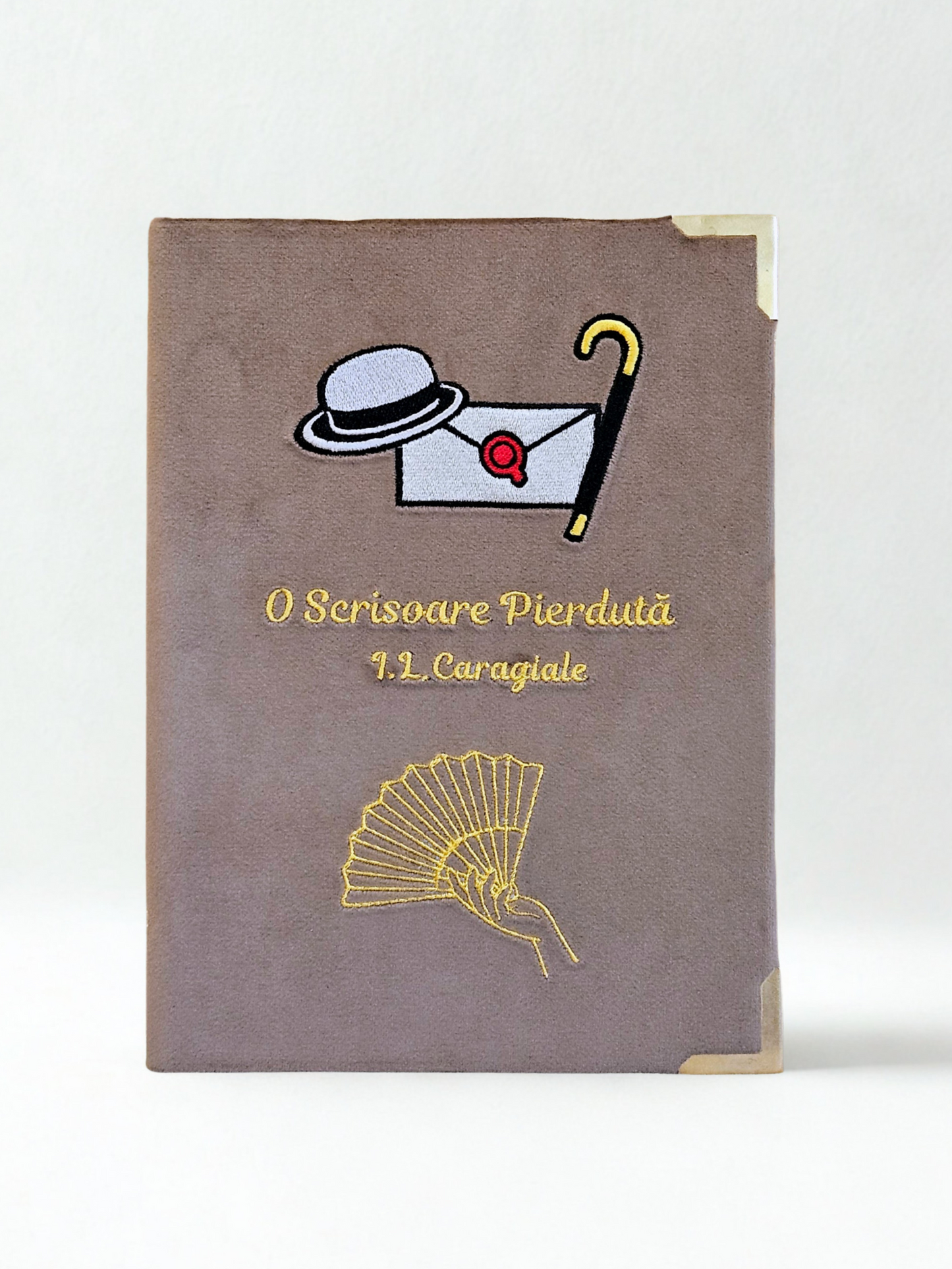 Geantă Carte Handmade – O scrisoare pierdută | Ediție Mocha Mousse
