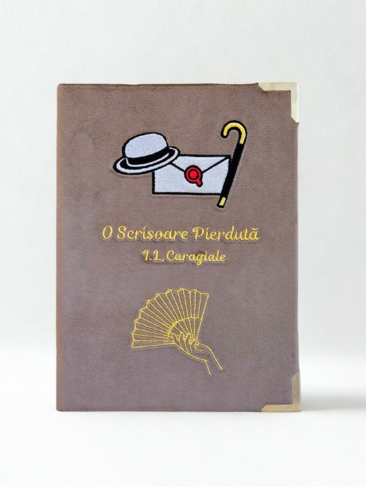 Geantă Carte Handmade – O scrisoare pierdută | Ediție Mocha Mousse