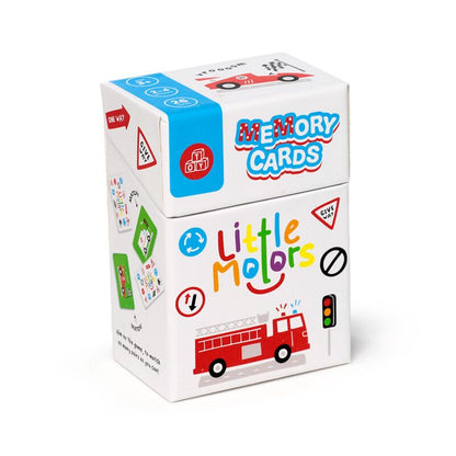 Joc educativ, carduri de memorie pentru copii, Liitle Motors, 26 piese
