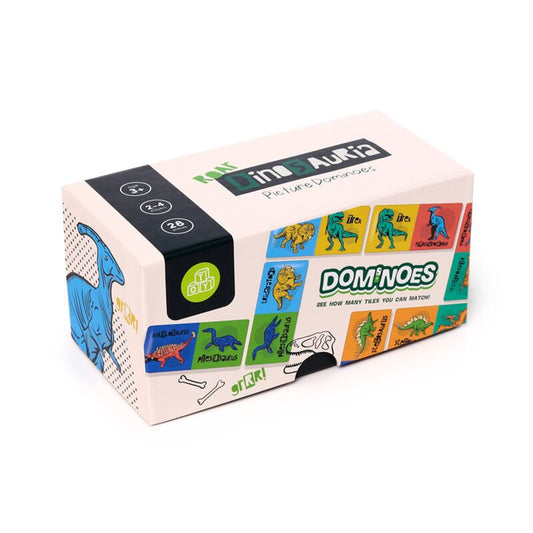 Joc de societate, Dinosauria, Domino cu dinozauri, 28 piese