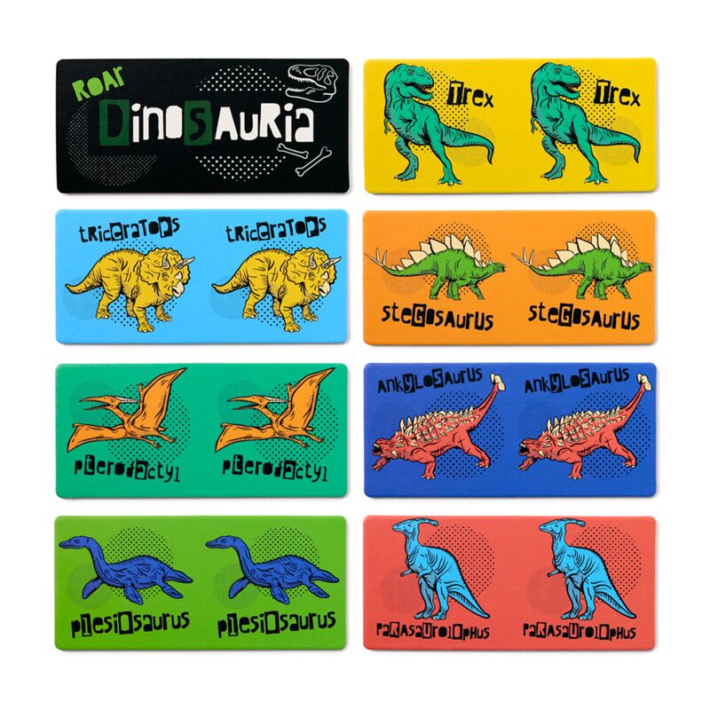 Joc de societate, Dinosauria, Domino cu dinozauri, 28 piese
