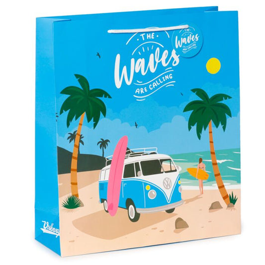 Pungă cadou, mare, Volkswagen VW T1 Camper Bus, Gift Bag