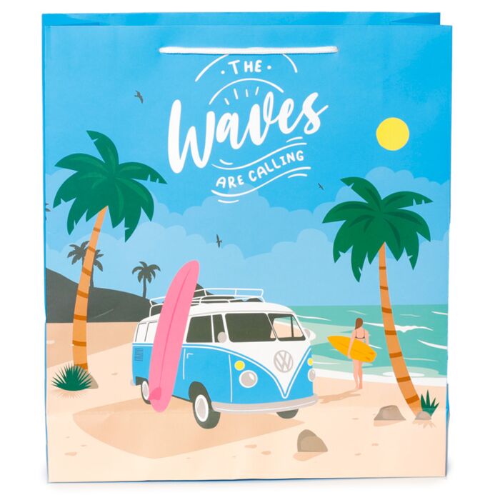 Pungă cadou, mare, Volkswagen VW T1 Camper Bus, Gift Bag