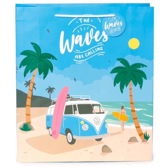 Pungă cadou, mare, Volkswagen VW T1 Camper Bus, Gift Bag