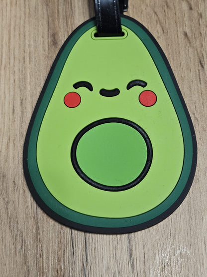 Set 2 etichete de bagaj, Pedro & Mia Avocado, design vesel Avocado, Foodiemals, Luggage Tag