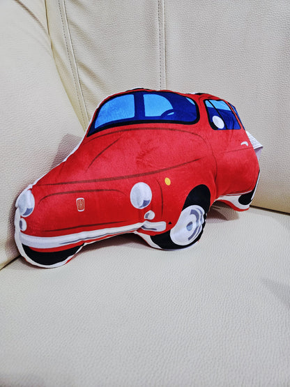 Pernă din plus în formă de Fiat 500, 23 x 34 x 8 cm – model rosu, perna decorativă