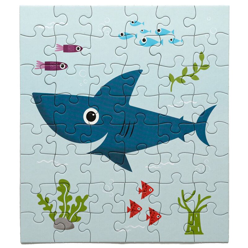 Puzzle surpriza pentru copii, din carton reciclat, Splosh Sealife, puzzle Jigsaw, animale marine, 48 de piese