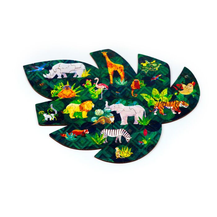 Puzzle din lemn, Animal Kingdom, puzzle Jigsaw, animale, 130 de piese
