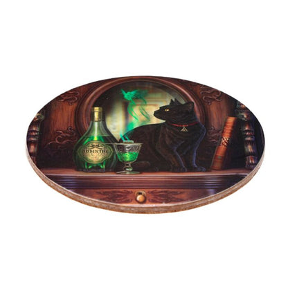 Set 4 coastere / suport pahare, din plută, design „Pisicile Magice ale Lisei Parker”