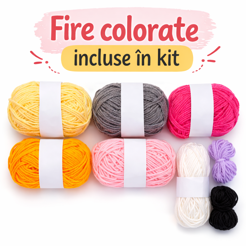 Kit Crosetat Pisici pentru Incepatori – Set DIY cu Instructiuni si Video