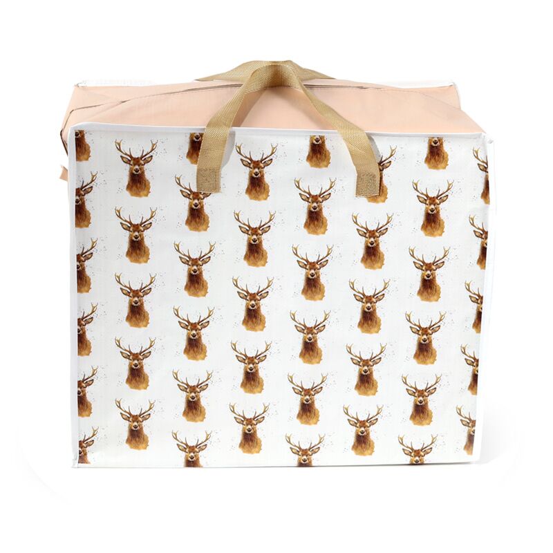 Geantă depozitare haine / rufe, cu fermoar și mânere, Jan Pashley, design cerb