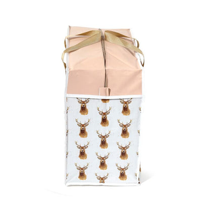 Geantă depozitare haine / rufe, cu fermoar și mânere, Jan Pashley, design cerb