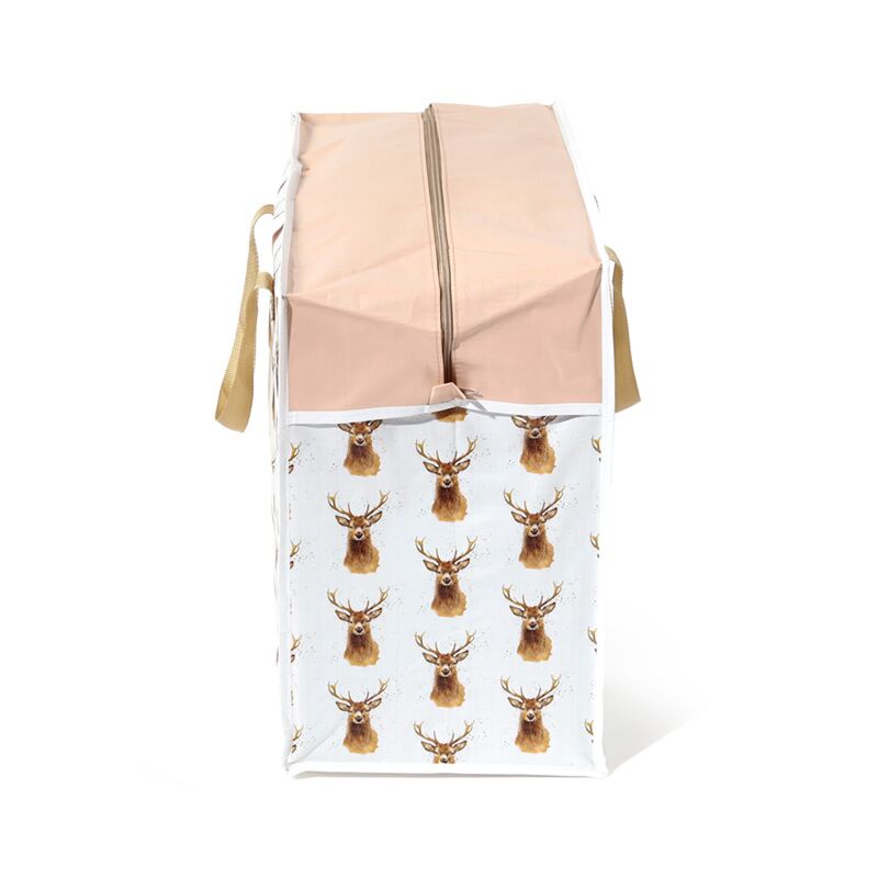 Geantă depozitare haine / rufe, cu fermoar și mânere, Jan Pashley, design cerb