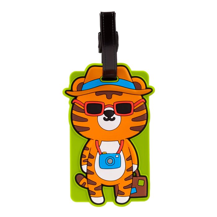 Eticheta de bagaj pentru copii, tigrul Alfie, Adoramals, Luggage Tag