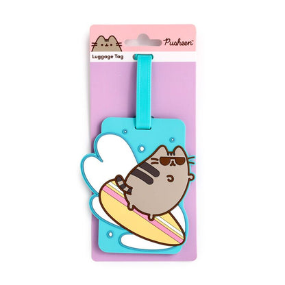 Eticheta de bagaj, pisica Pusheen the Cat, Summer Surfer, Luggage Tag