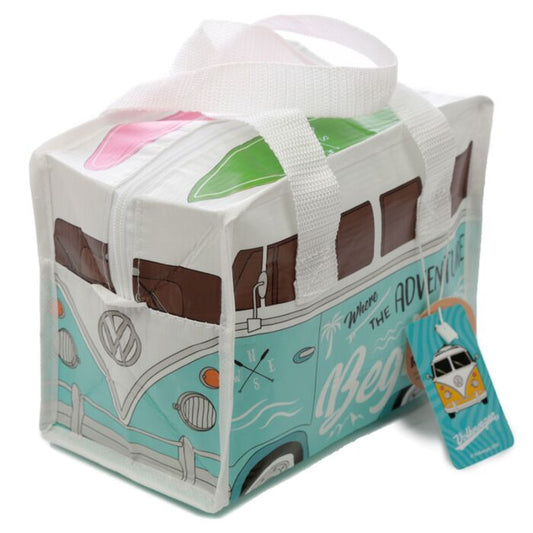 Geanta pentru pranz, model Campervan VW, maner pentru transport, impermeabila