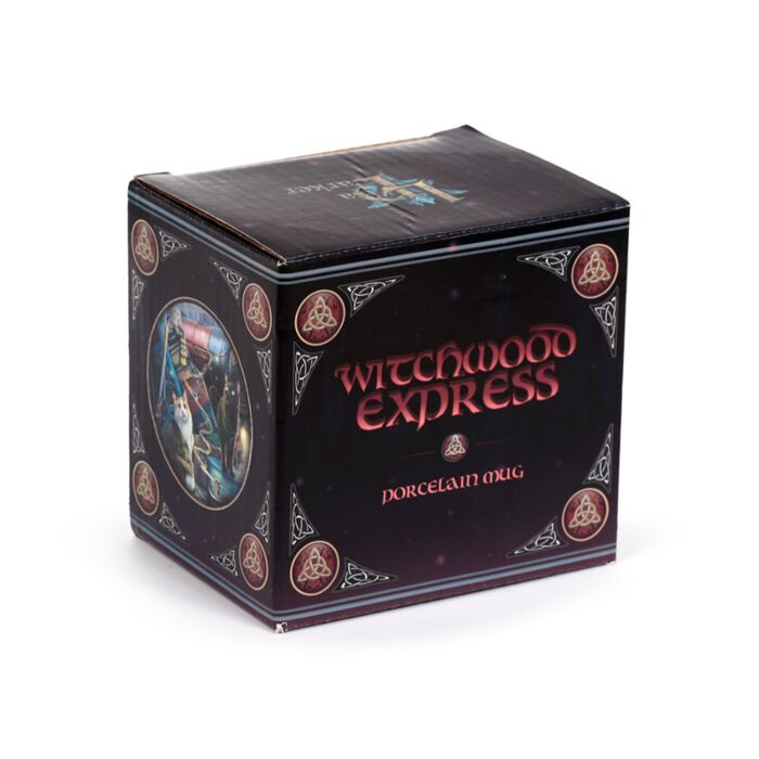 Cană porțelan, licență Lisa Parker, Witchwood Express Cats, design cu pisici magice, 300 ml