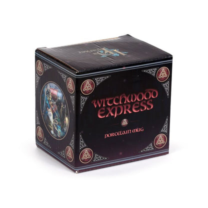 Cană porțelan, licență Lisa Parker, Witchwood Express Cats, design cu pisici magice, 300 ml