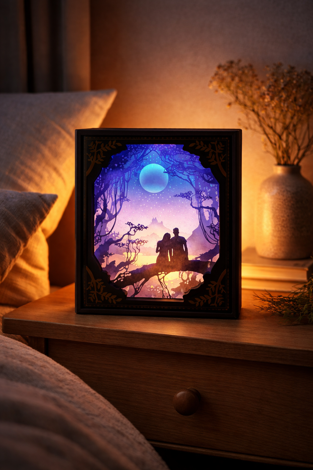 Lampă Storybook 3D "Moon Lover"