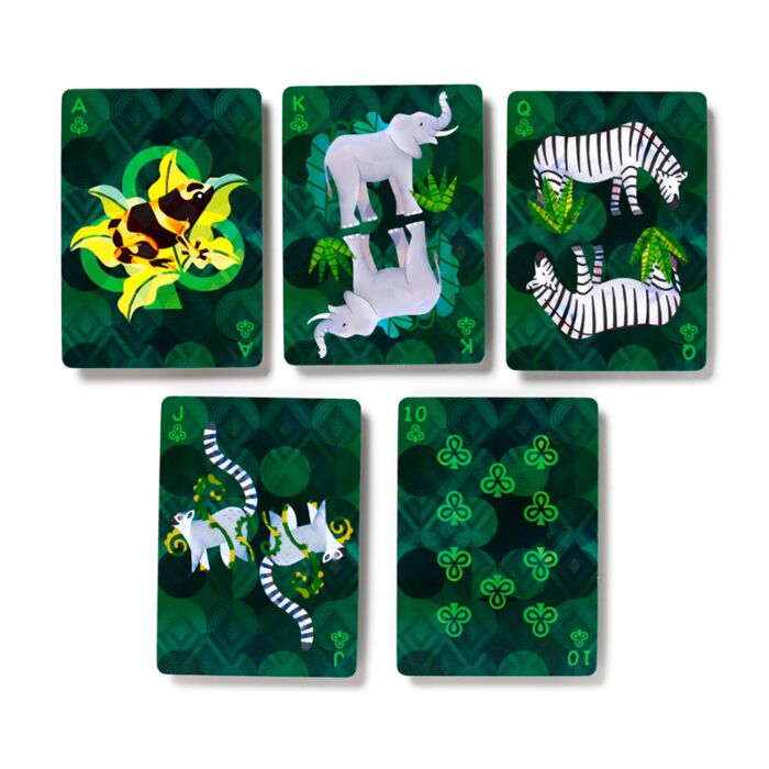 Cărți de joc, animale sălbatice, design Animal Kingdom, 54 cărți