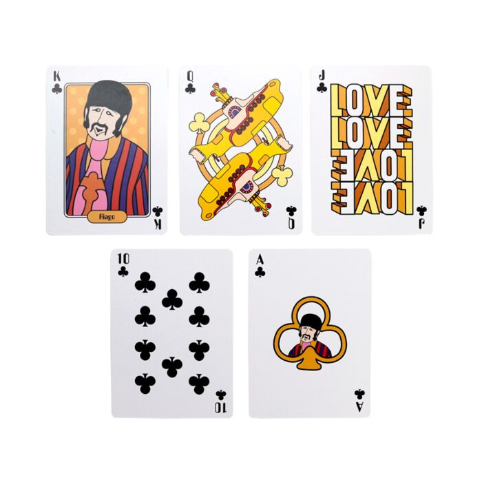 Carti de joc, The Beatles Yellow Submarine, design clasic și colecționar, 54 carti