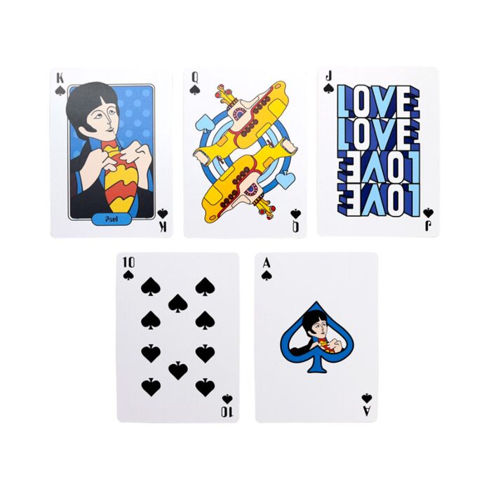 Carti de joc, The Beatles Yellow Submarine, design clasic și colecționar, 54 carti