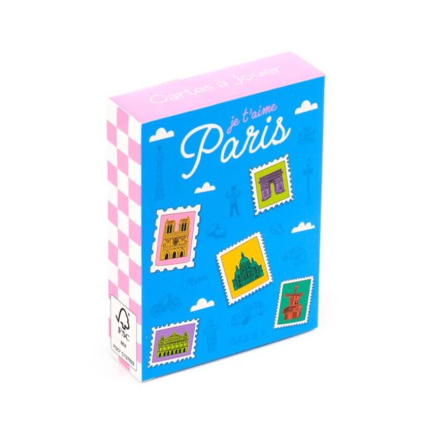Cărți de Joc Paris Je t'Aime – Colecție cu Ilustrații Pariziene