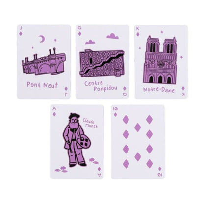 Cărți de Joc Paris Je t'Aime – Colecție cu Ilustrații Pariziene