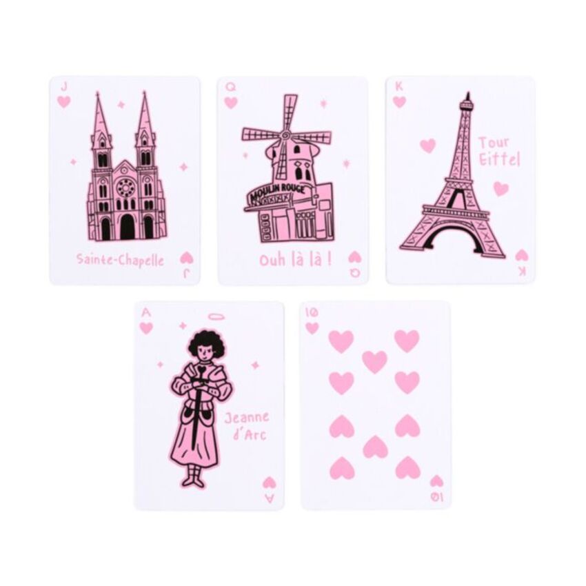 Cărți de Joc Paris Je t'Aime – Colecție cu Ilustrații Pariziene