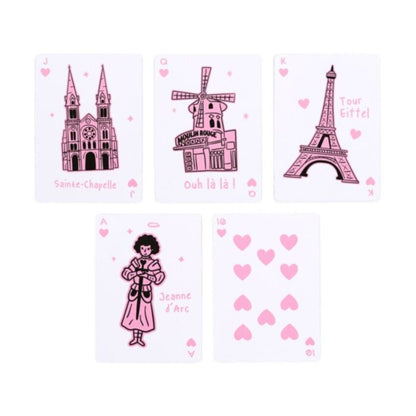 Cărți de Joc Paris Je t'Aime – Colecție cu Ilustrații Pariziene
