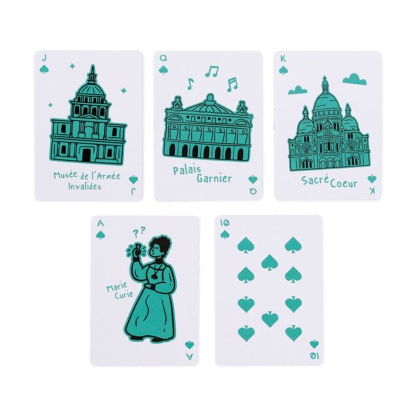 Cărți de Joc Paris Je t'Aime – Colecție cu Ilustrații Pariziene