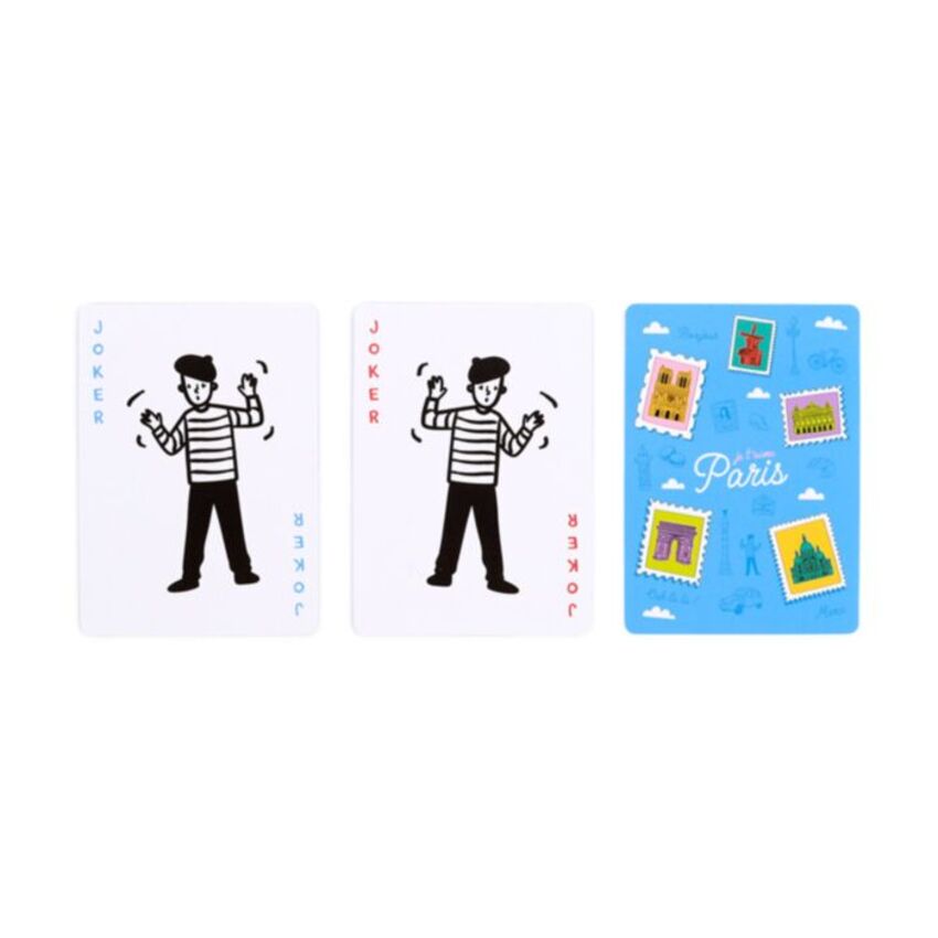 Cărți de Joc Paris Je t'Aime – Colecție cu Ilustrații Pariziene