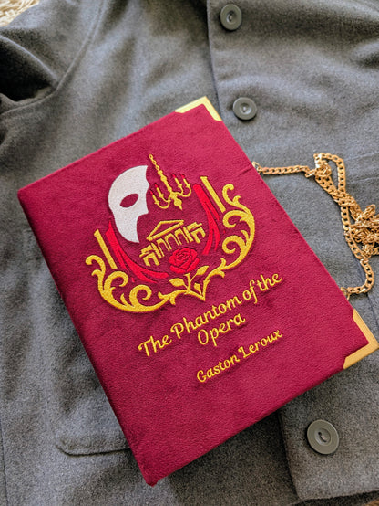Geantă Carte Handmade – The Phantom of the Opera | Ediția Rouge