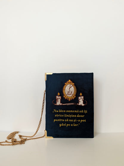 Geantă Carte Handmade Personalizată – Săraca fată bogată