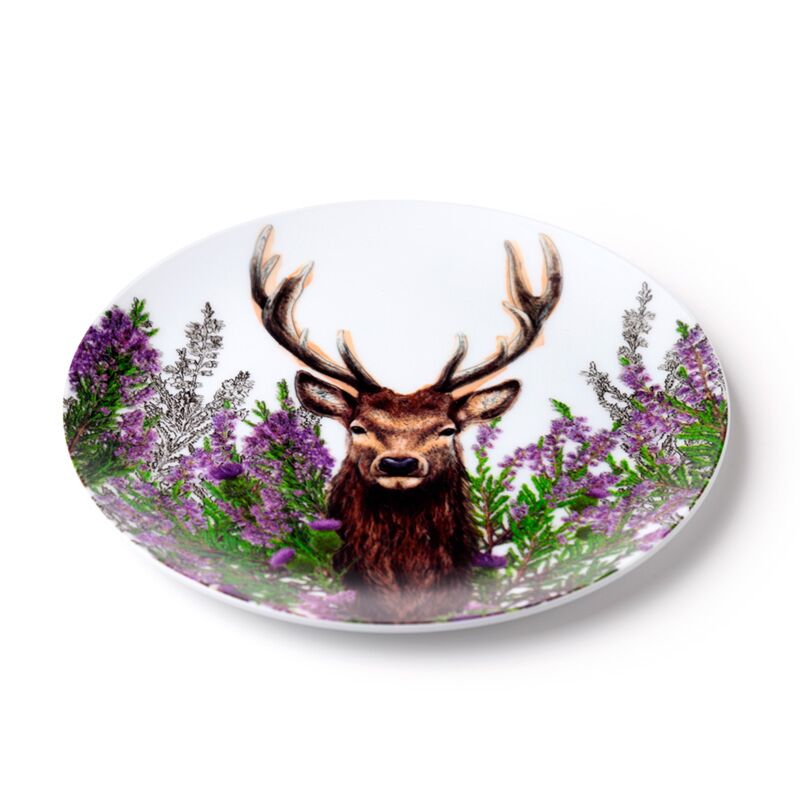 Set de 4 farfurii de picnic, camping, gratar, Wild Stag, model cerb, plastic reciclat