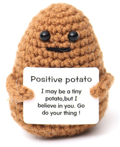 Mascotă croșetată, model cartof, Positive Potato