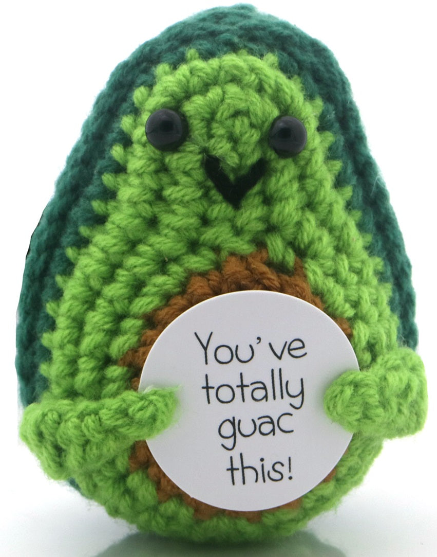 Mascotă croșetată, model avocado, Positive Avocado