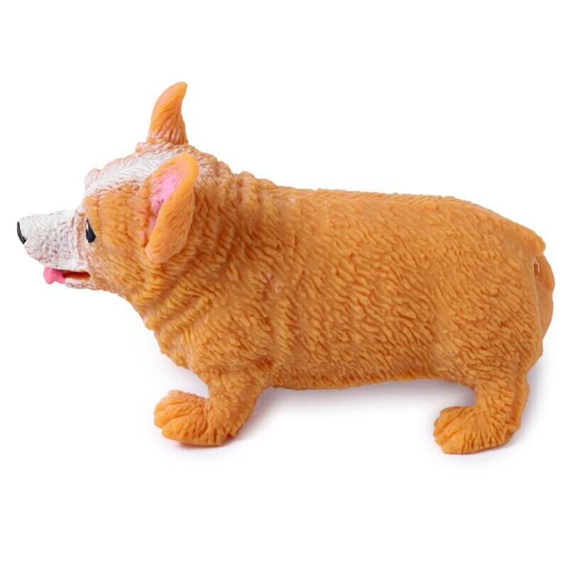 Jucărie antistres Stretchy, câine Corg,i elastică, squishy și distractivă, ideală pentru eliberarea stresului