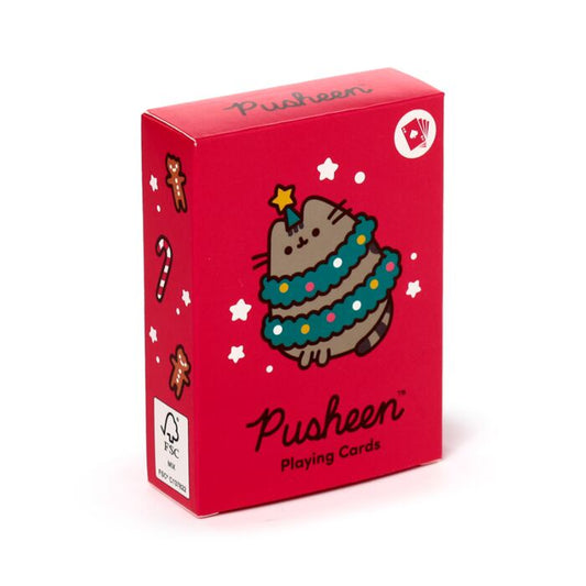 Cărți de joc, Pusheen, ediția de Crăciun, design festiv și licențiat, 54 cărți