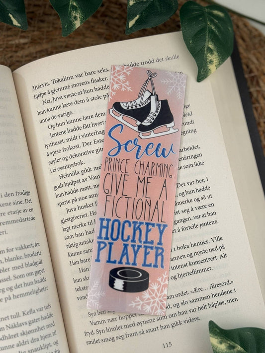 Semn de carte Hockey Romance „Screw Prince Charming”