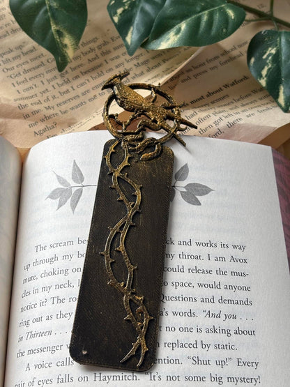 Semn de carte inspirat de Hunger Games "Songbirds and snakes"