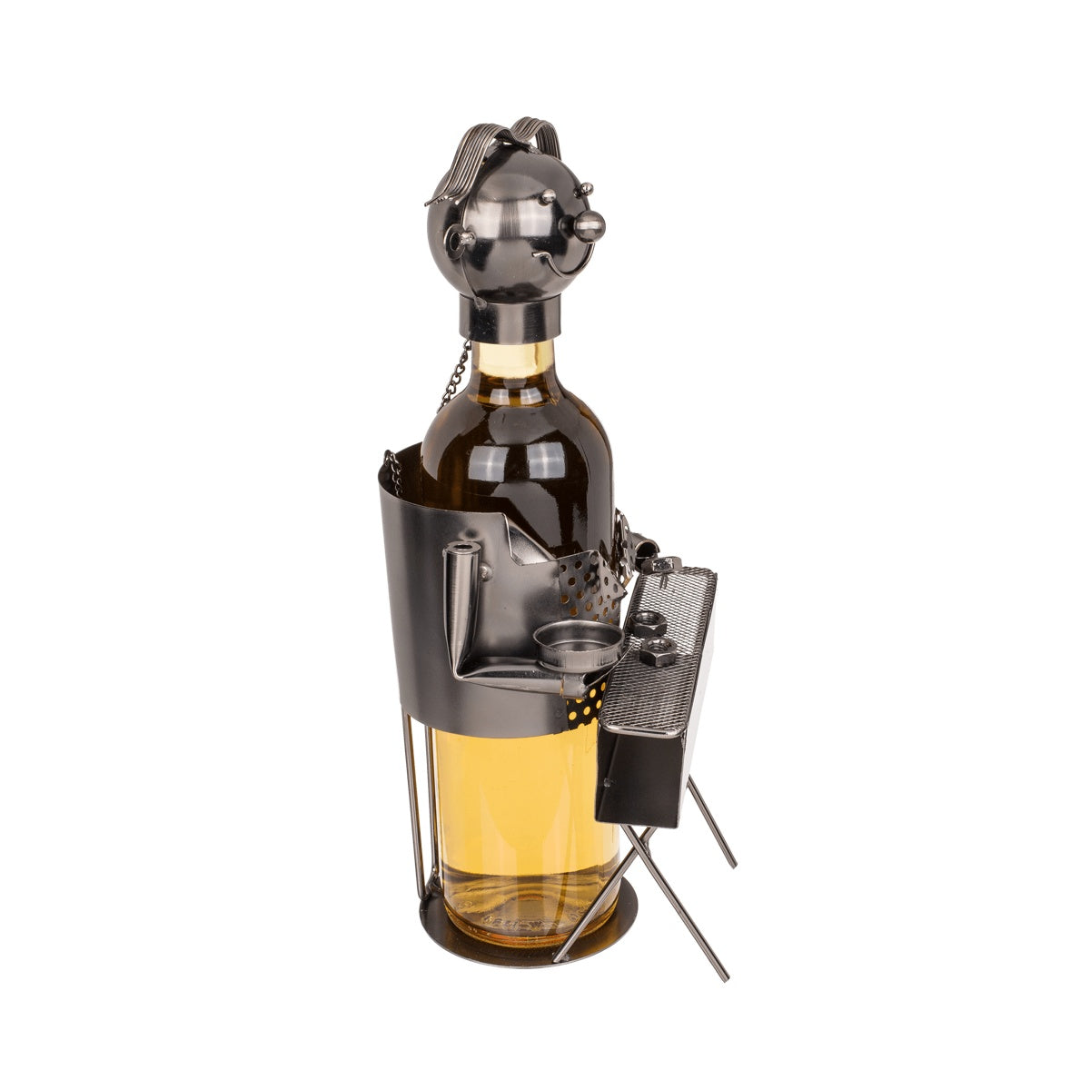 Suport pentru sticlă din metal – figurină BBQ Chef