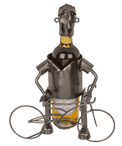 Suport pentru sticlă din metal – Biciclist