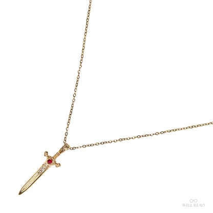 Lanț cu pandantiv The Dragon Sword Chronicles, bijuterie inspirată din cărți