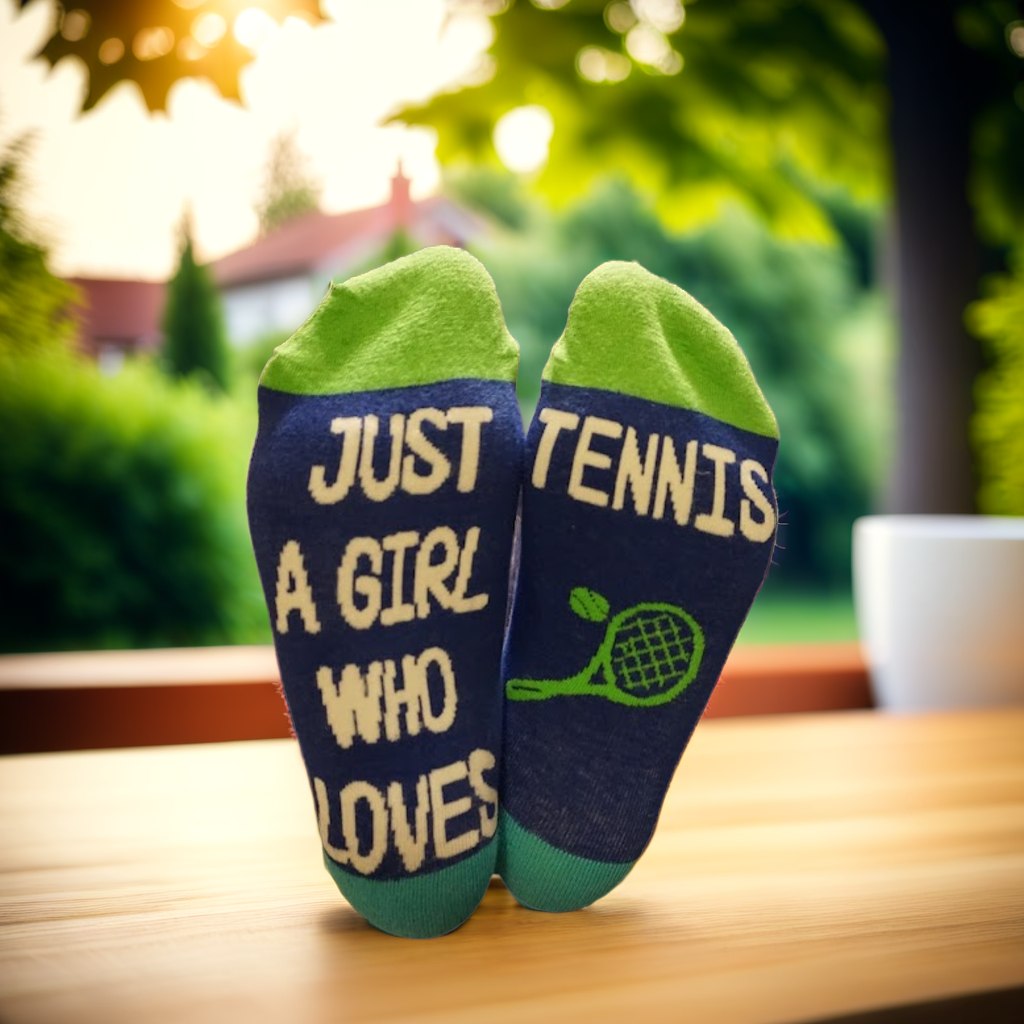 Sosete dama lungi, haioase, cu model tenis, cadou perfect pentru iubitoarele de tenis